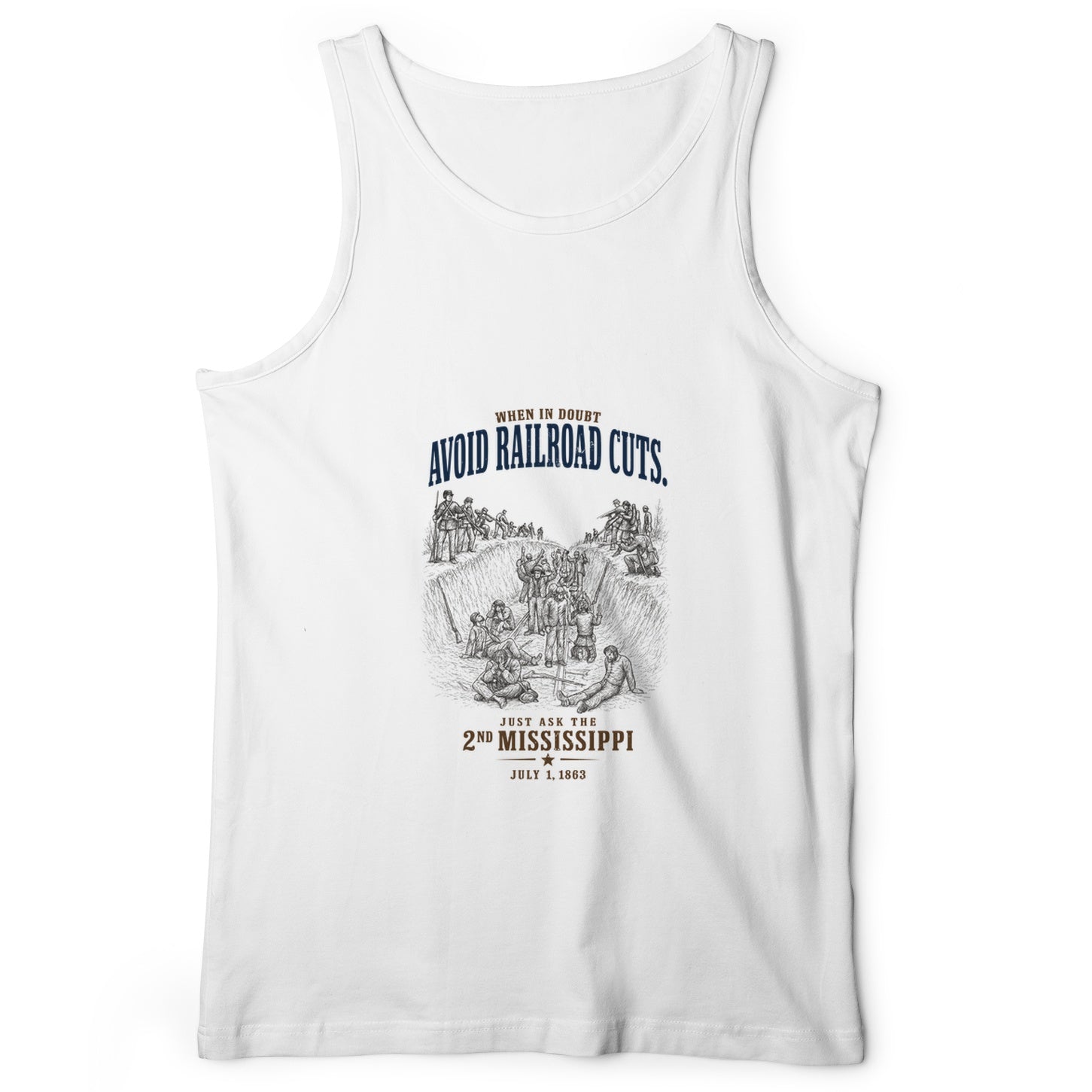 Avoid Railroad Cuts Tank Top