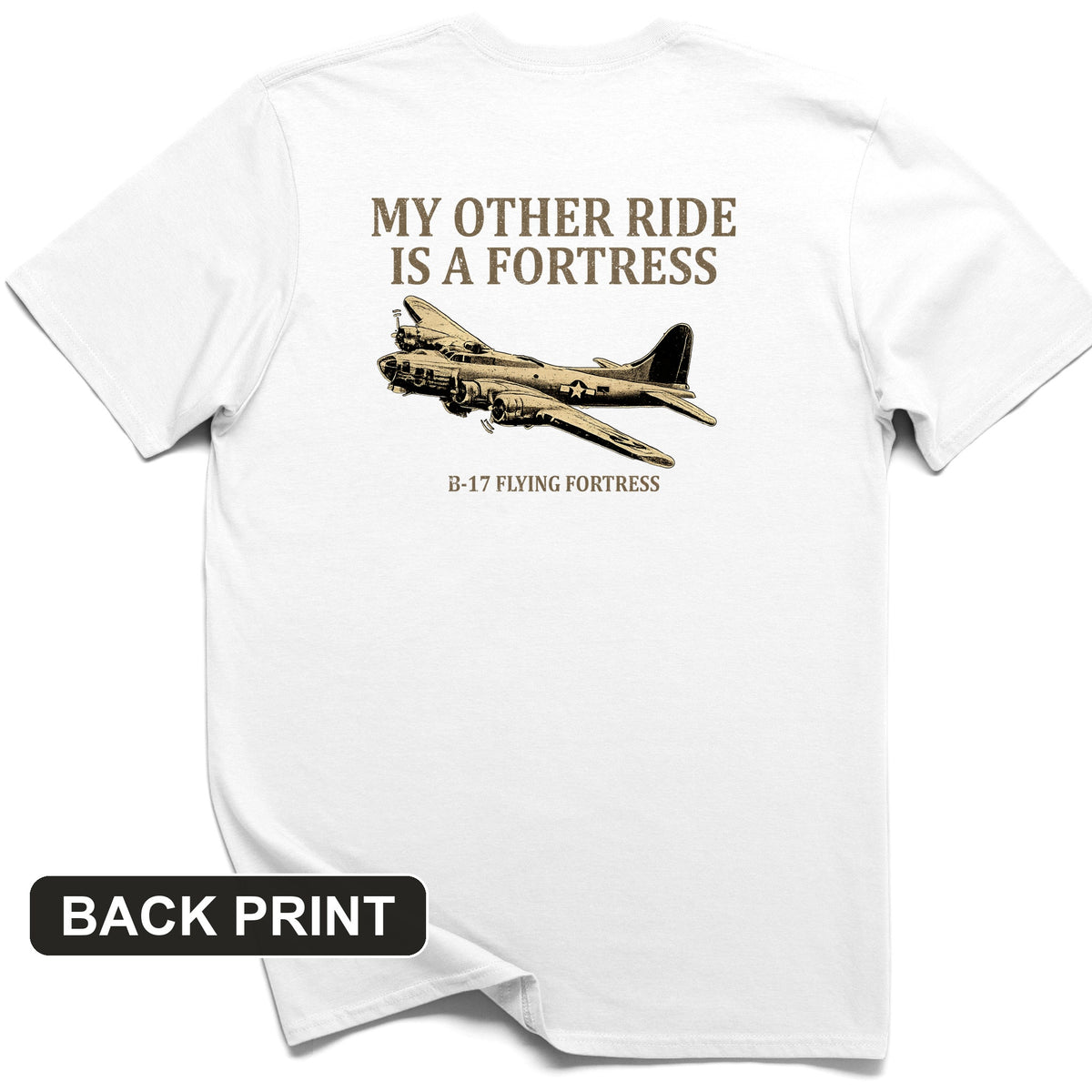B-17 Back Print T-Shirt