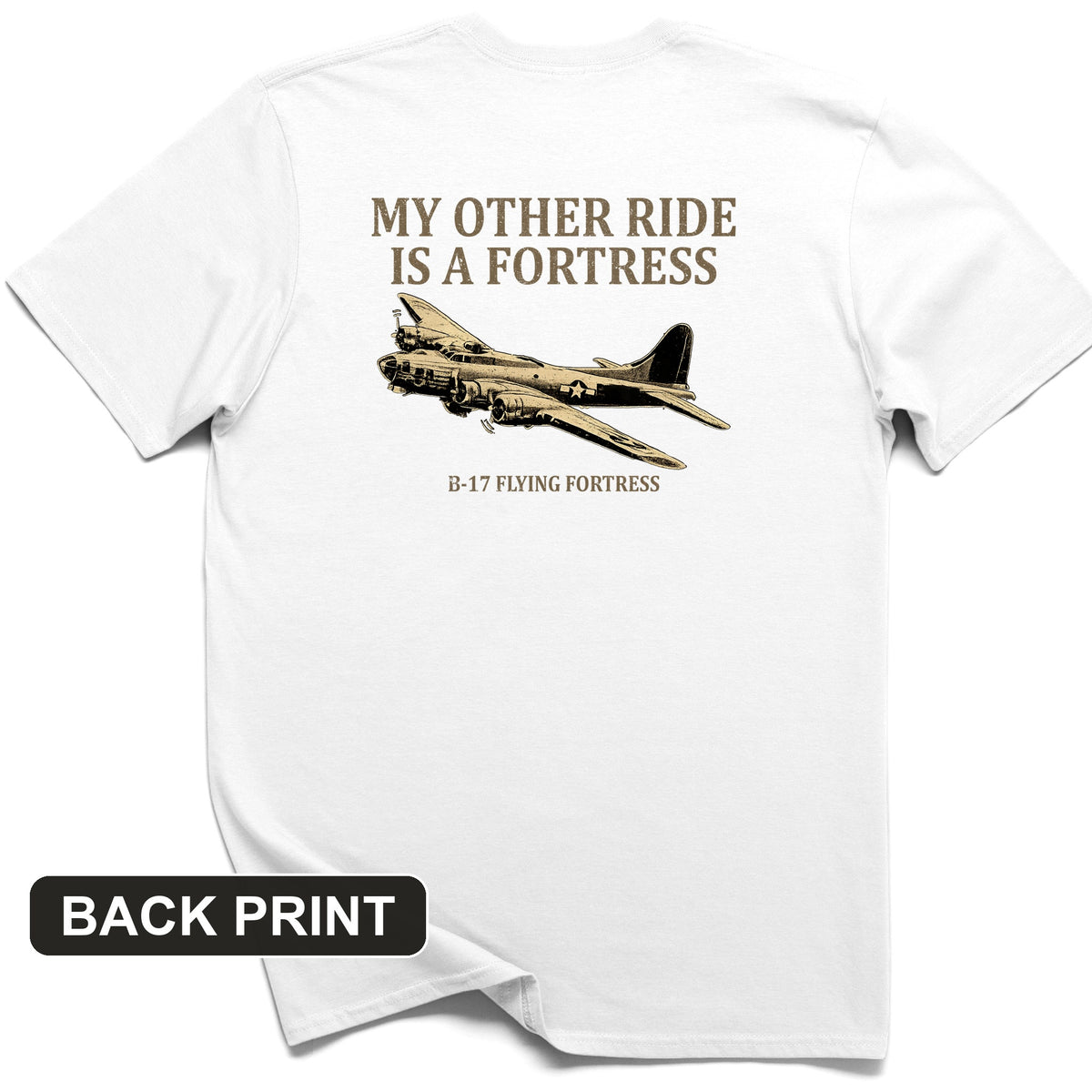B-17 Back Print T-Shirt