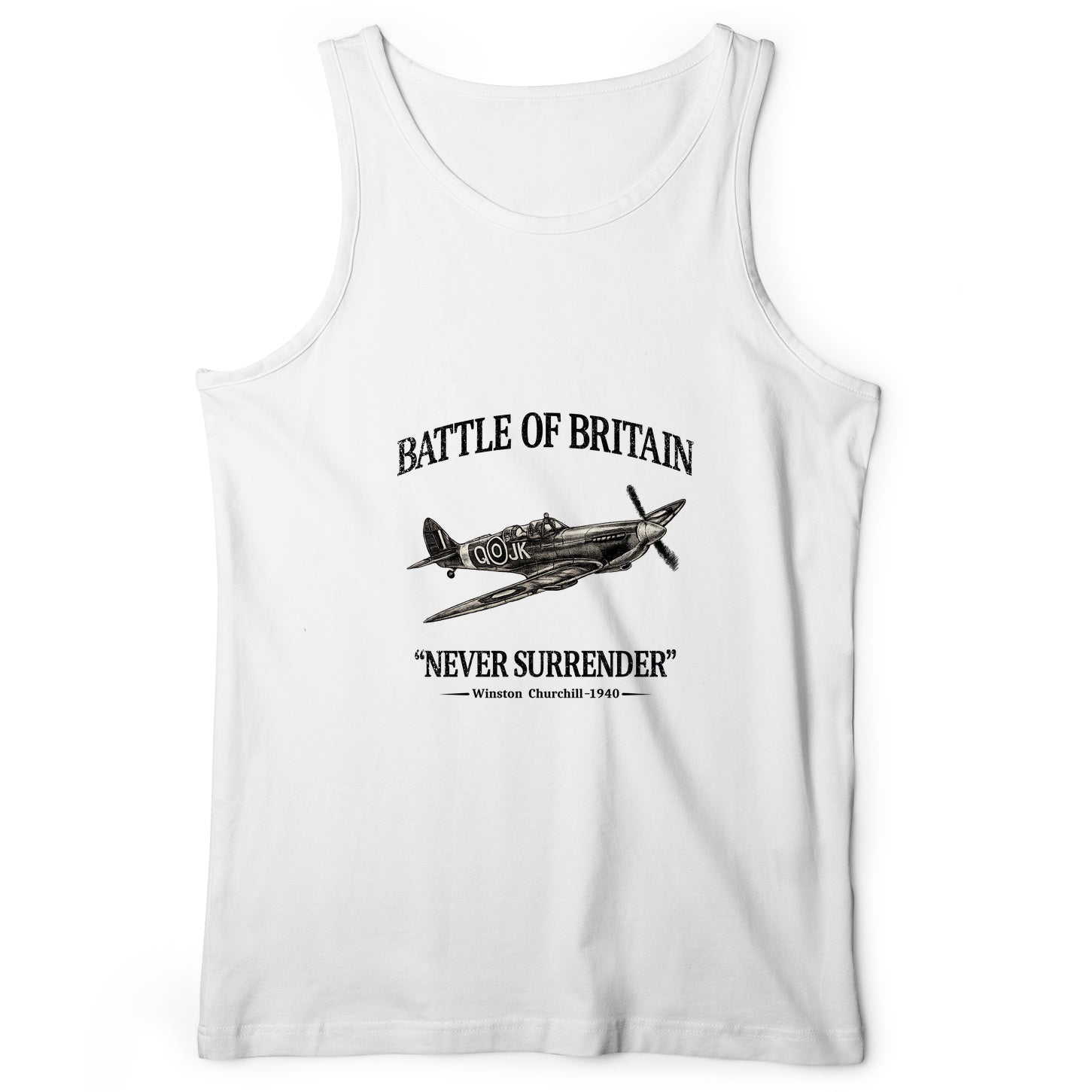 Battle of Britain Never Surrender Tank Top