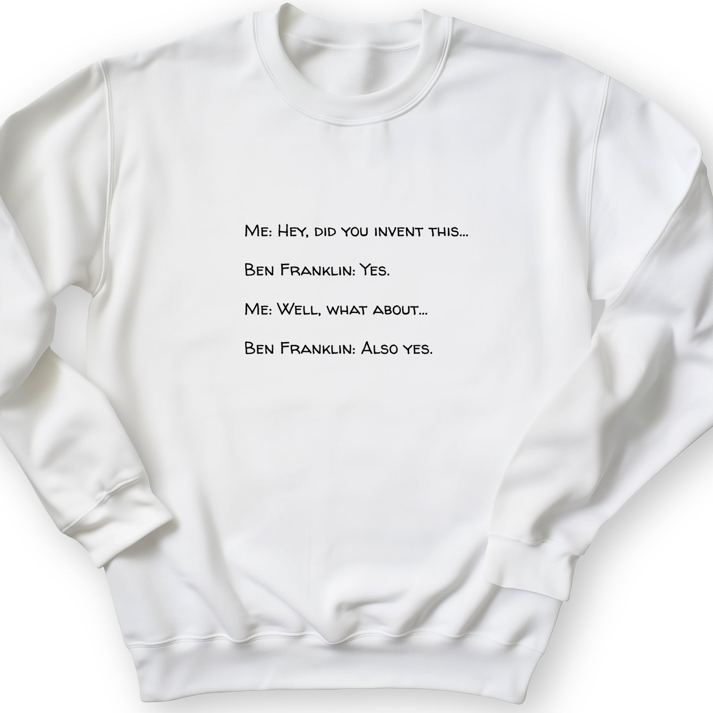 Ben Franklin Inventor Crewneck