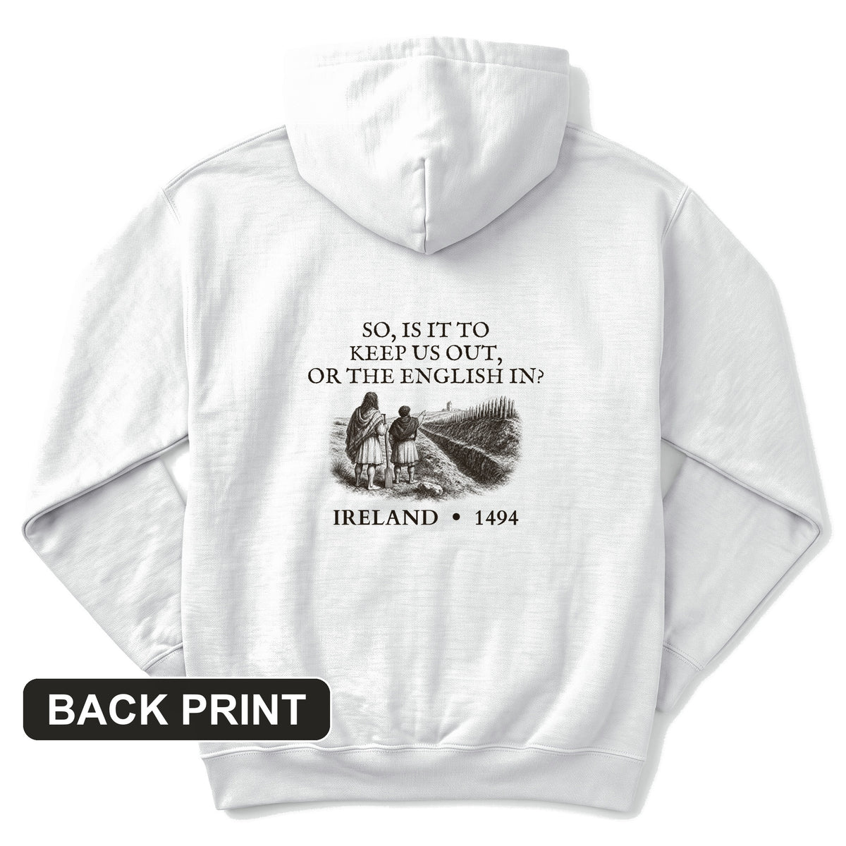 Beyond The Pale Back Print Hoodie