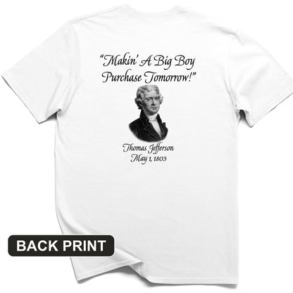 Big Boy Purchase Back Print T-Shirt