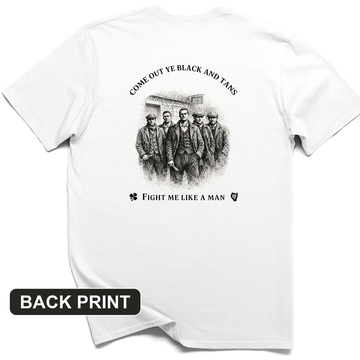 Black and Tans Back Print T-Shirt