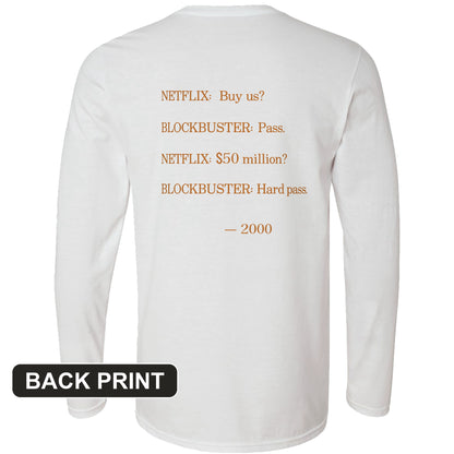 Blockbuster Back Print Long Sleeve T-Shirt