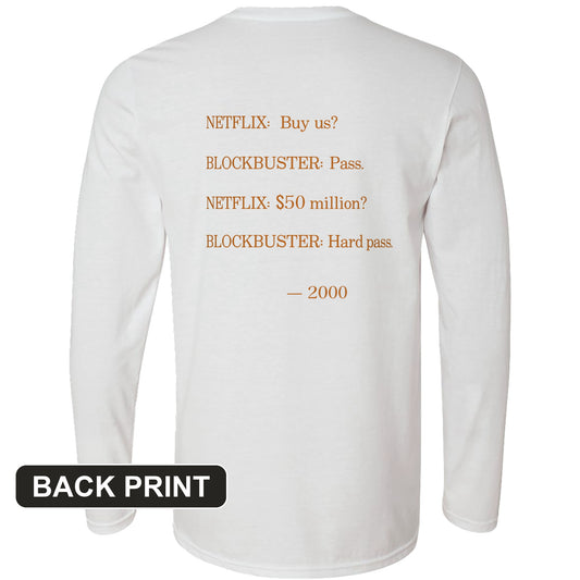 Blockbuster Back Print Long Sleeve T-Shirt
