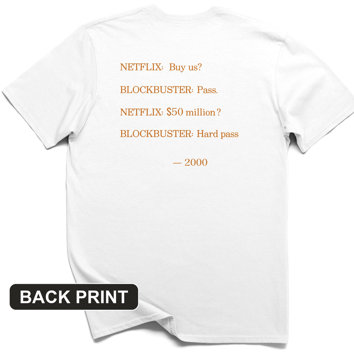 Blockbuster Back Print T-Shirt
