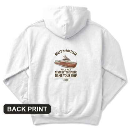 Boaty McBoatface Back Print Hoodie