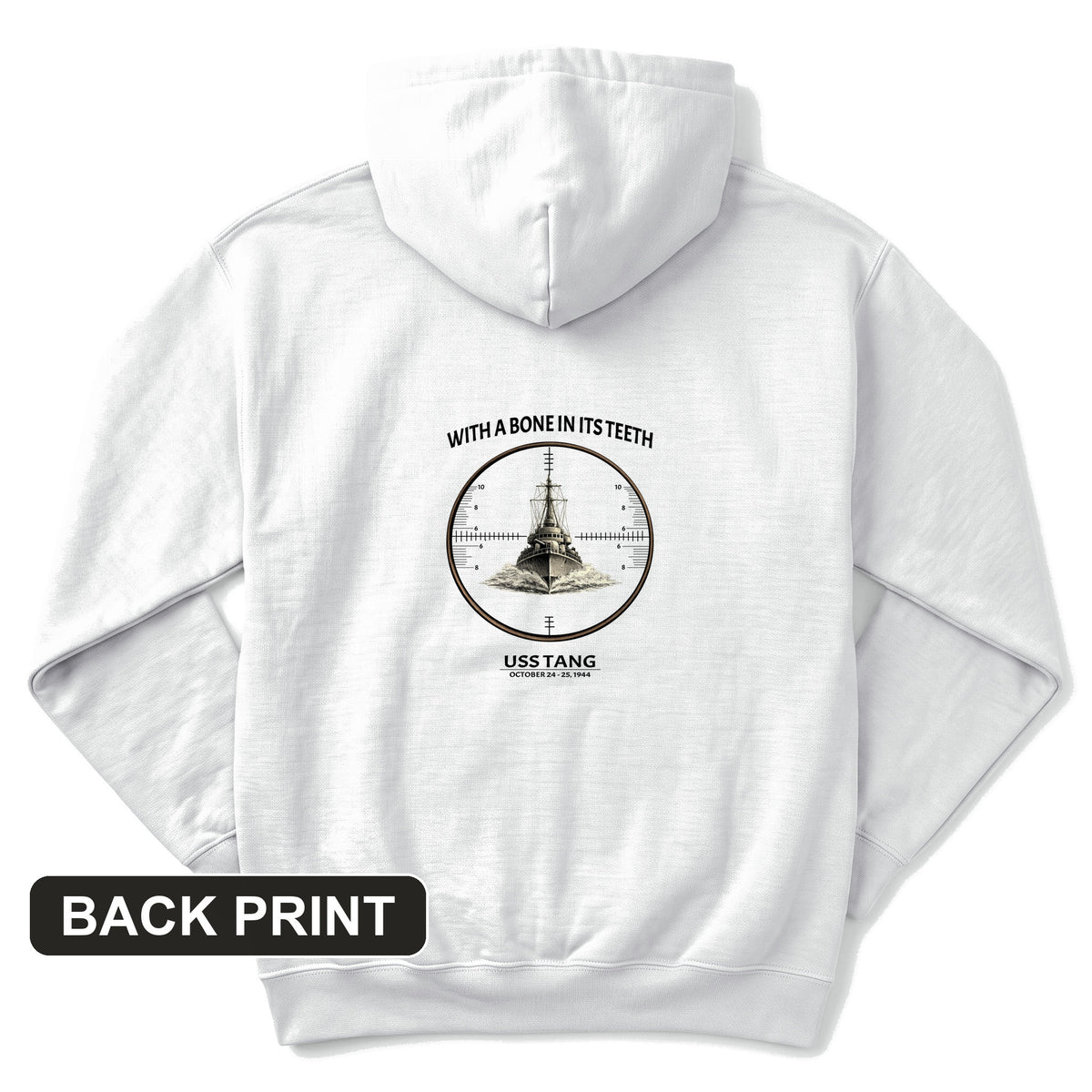 Bone in its Teeth Back Print Hoodie