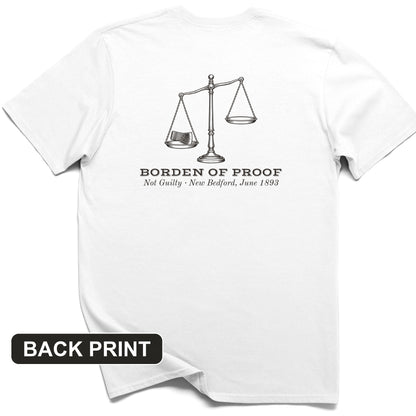 Borden Of Proof Back Print T-Shirt