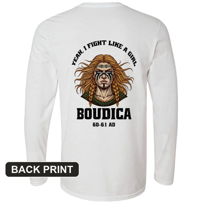 Boudica Back Print Long Sleeve T-Shirt