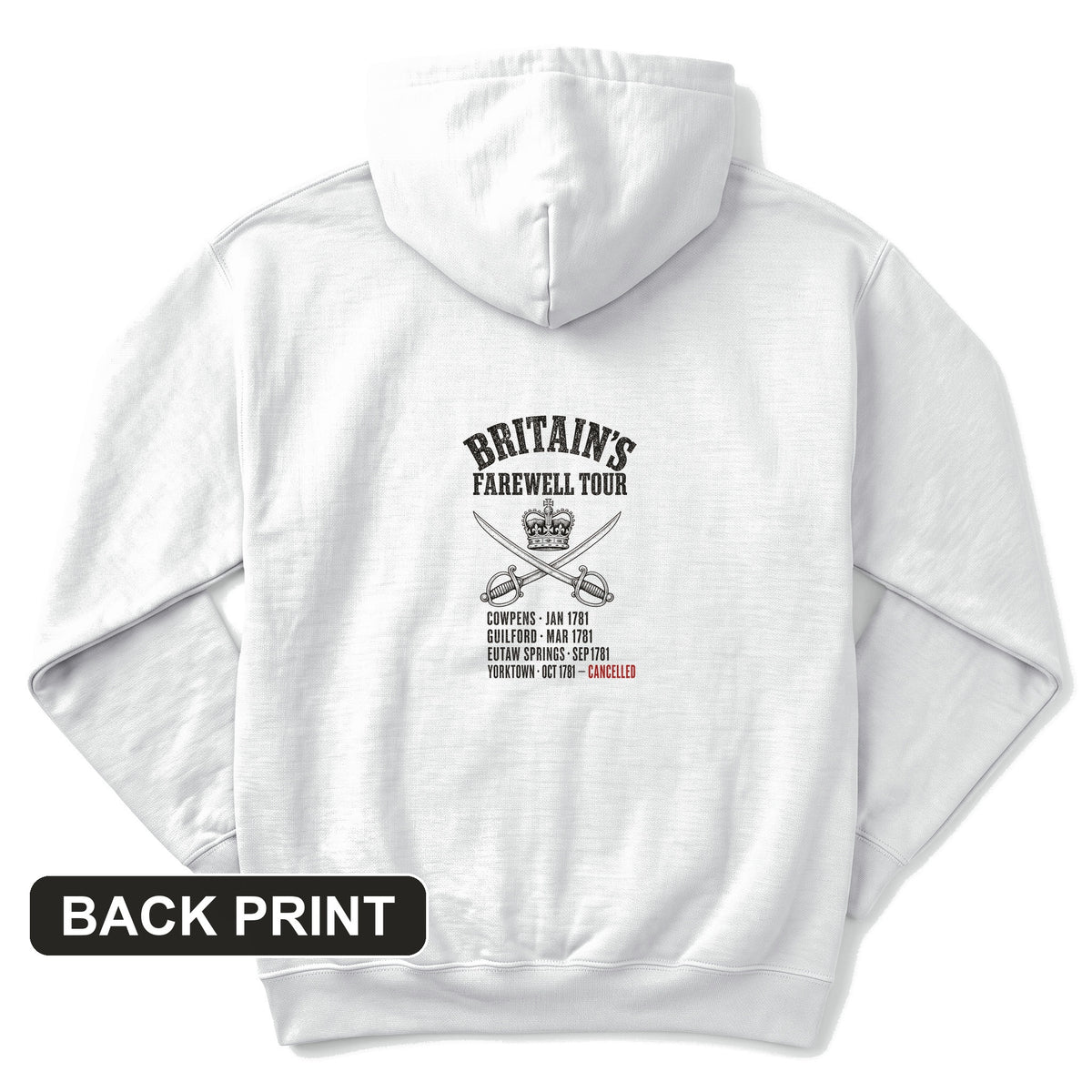 Britain's Farewell Tour Back Print Hoodie