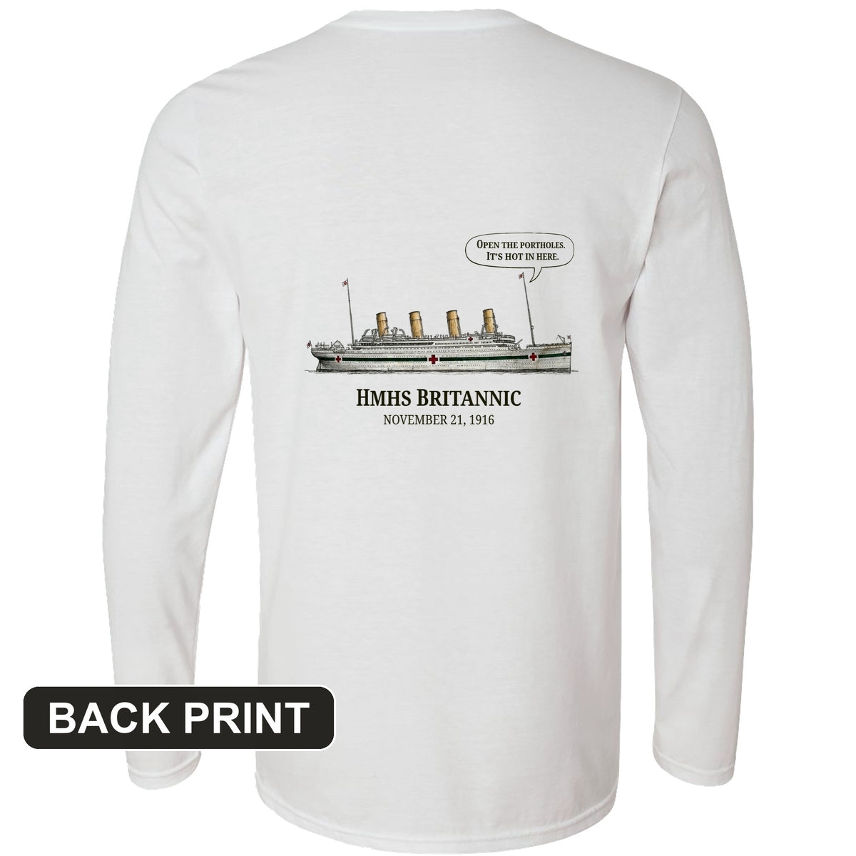 Britannic Back Print Long Sleeve T-Shirt
