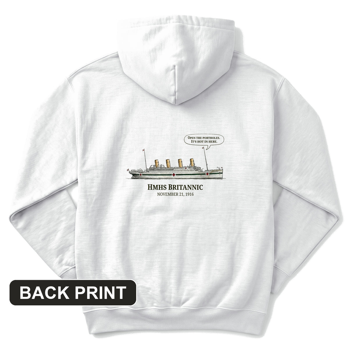 Britannic Back Print Hoodie