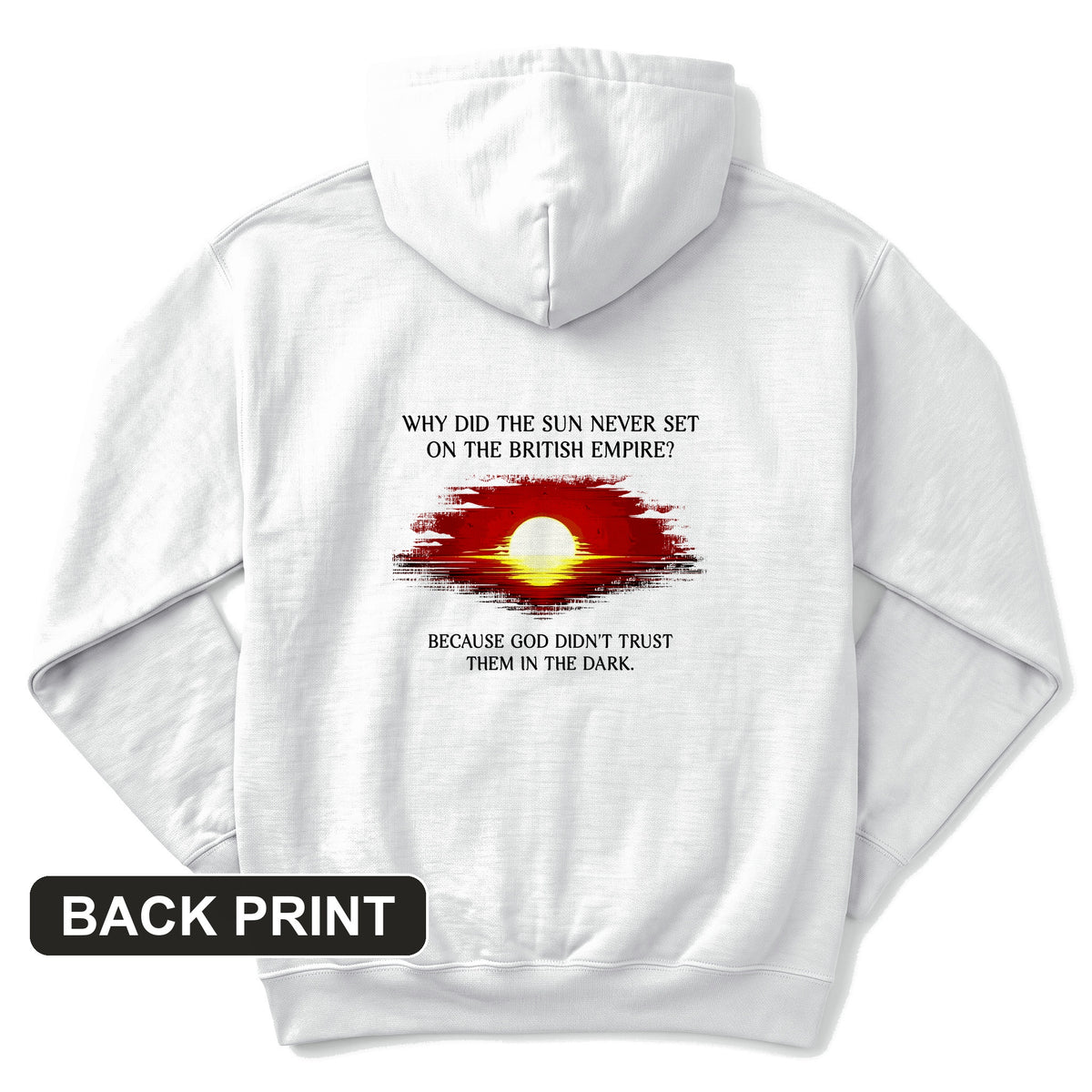 British Empire Back Print Hoodie