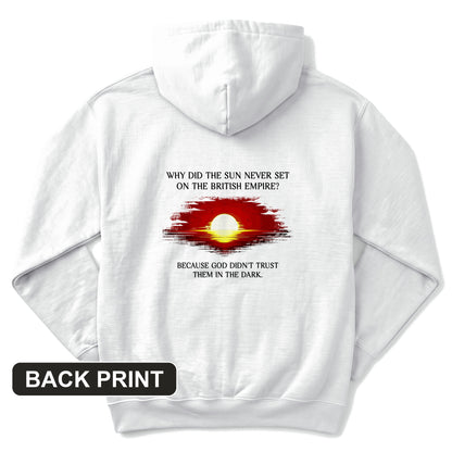 British Empire Back Print Hoodie