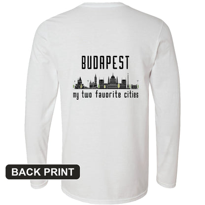 Budapest 2 Back Print Long Sleeve T-Shirt