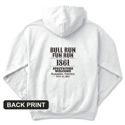 Bull Run Fun Run 1861 Back Print Hoodie