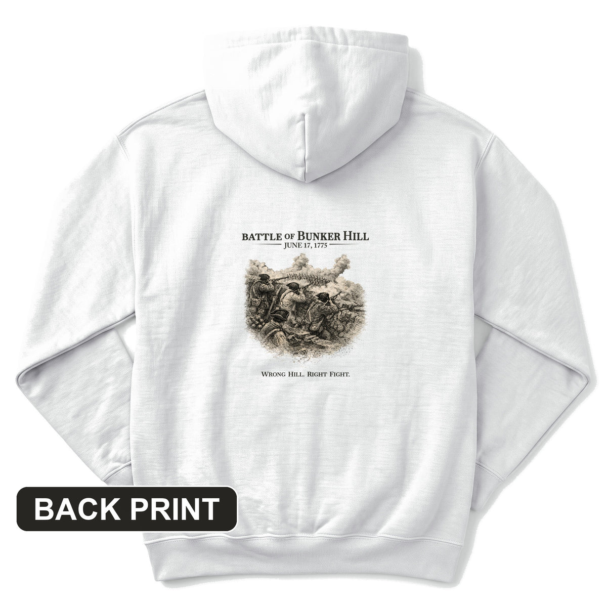 Bunker Hill Back Print Hoodie