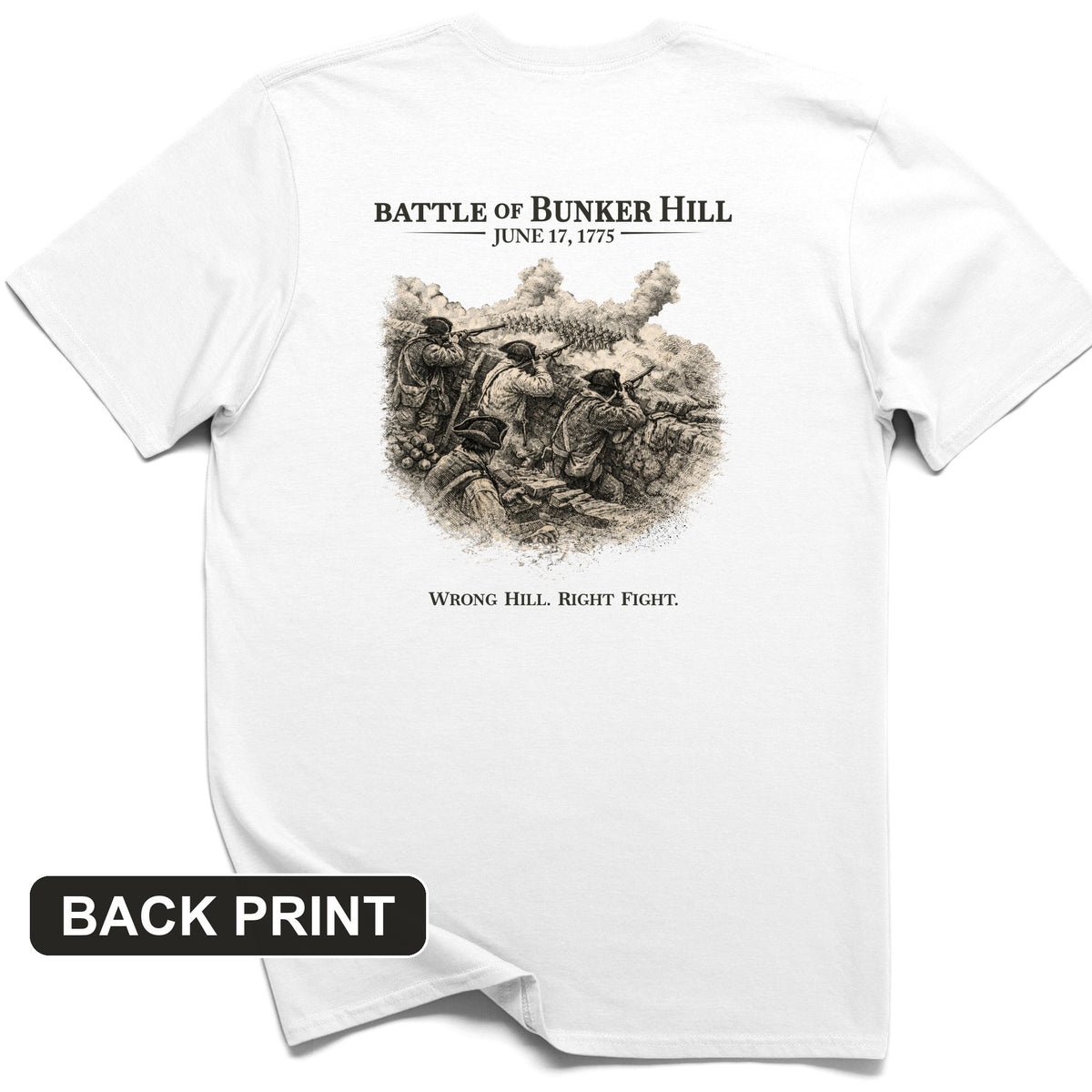 Bunker Hill Back Print T-Shirt
