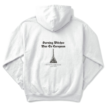 Burning Witches So European Back Print Hoodie
