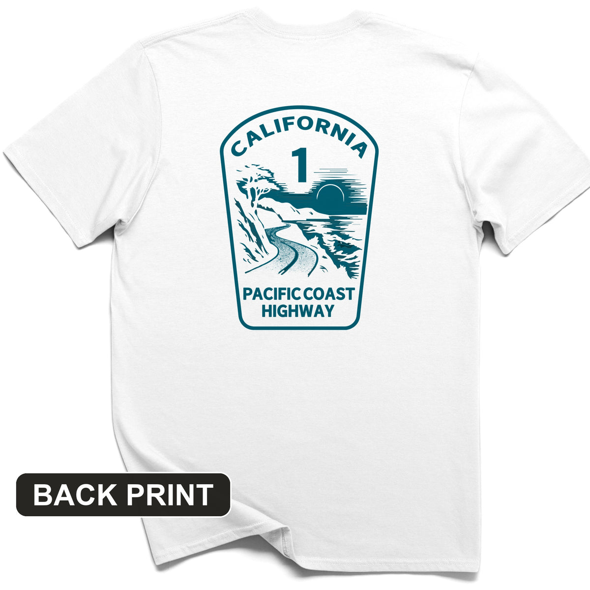 California Back Print T-Shirt