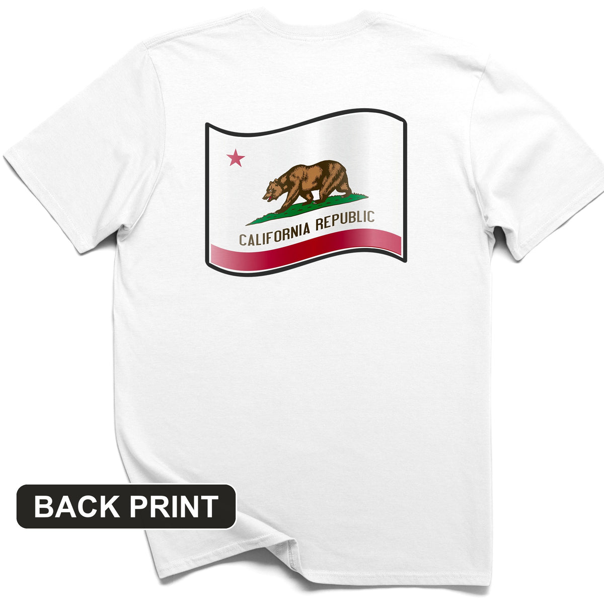 California Republic Back Print T-Shirt