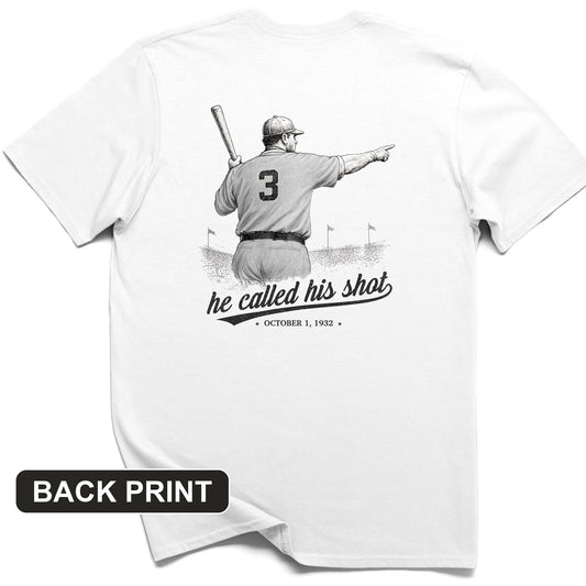 Called His Shot Back Print T-Shirt