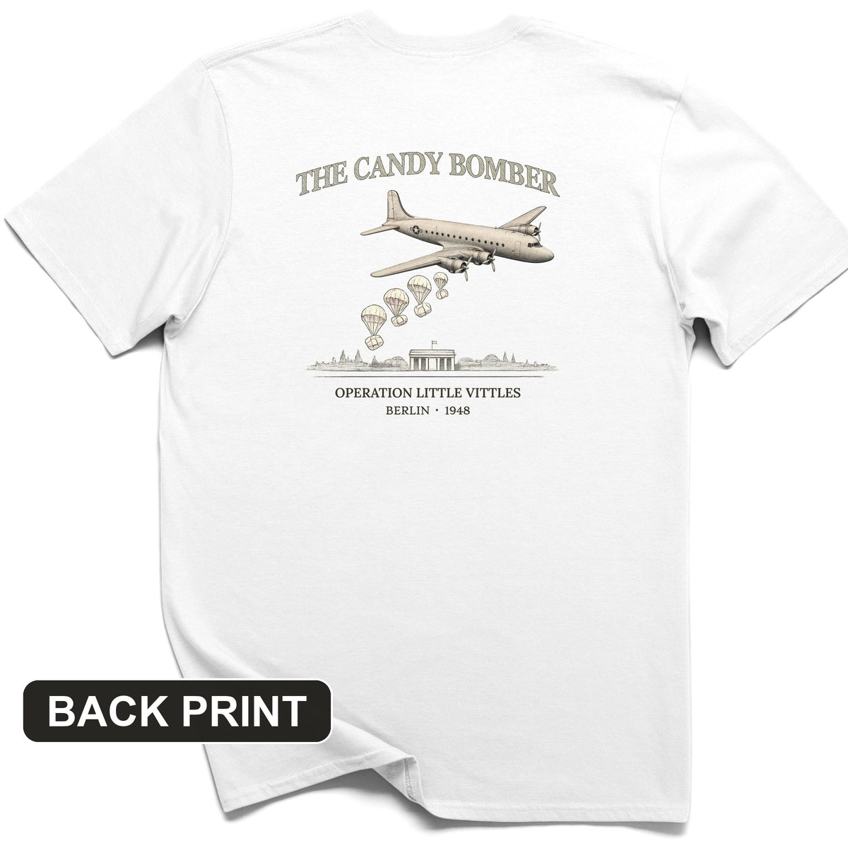 Candy Bomber Back Print T-Shirt