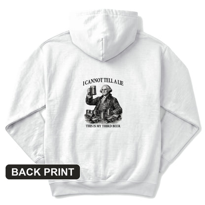 Cannot Tell a Lie Back Print Hoodie