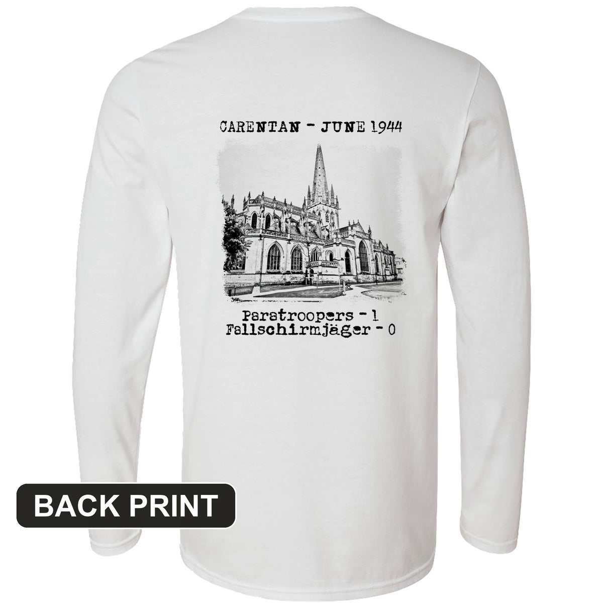 Carentan Back Print Long Sleeve T-Shirt