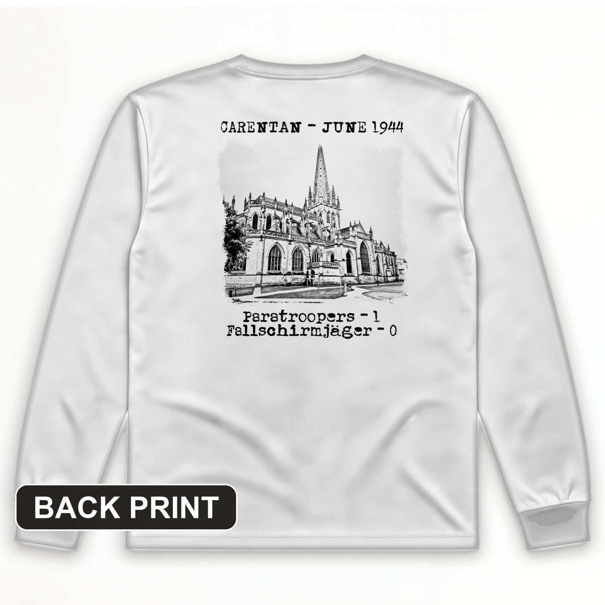 Carentan Back Print Long Sleeve T-Shirt