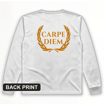 Carpe Diem Back Print Long Sleeve T-Shirt