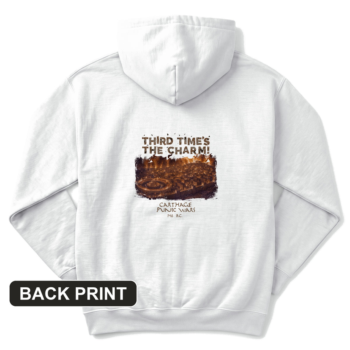 Carthage Back Print Hoodie
