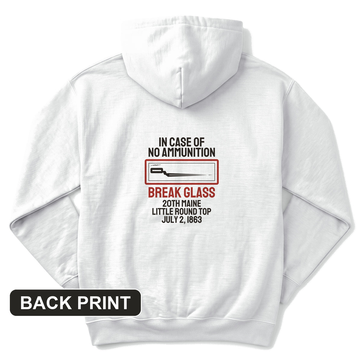 Chamberlain Break Glass Little Round Top Back Print Hoodie