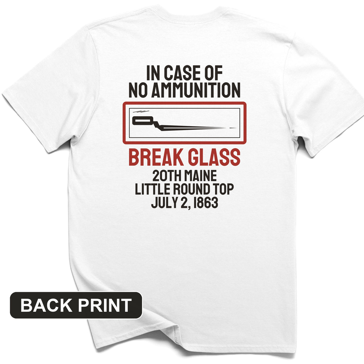 Chamberlain Break Glass Little Round Top Back Print T-Shirt