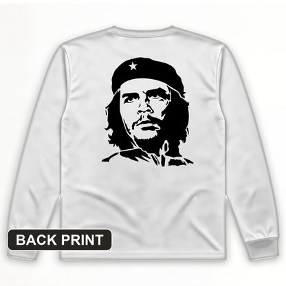 Che Guevara B&W Back Print Long Sleeve T-Shirt