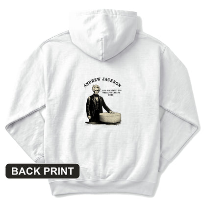 Cheese Wheel Back Print Hoodie