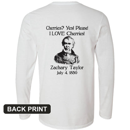 Cherries Back Print Long Sleeve T-Shirt