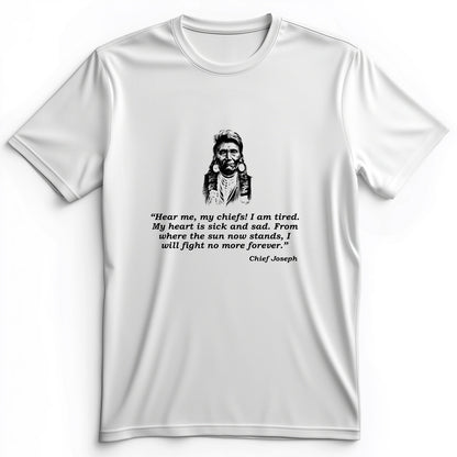 Chief Joseph Fight No More Premium Tee
