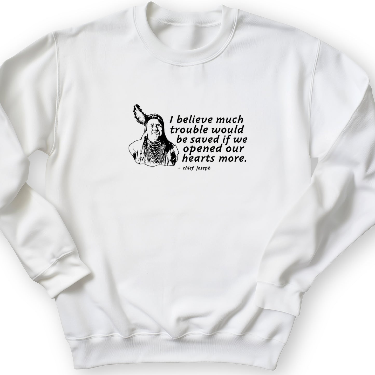 Chief Joseph Open Hearts Crewneck
