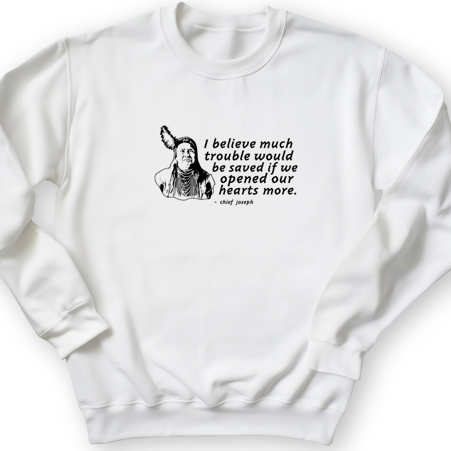 Chief Joseph Open Hearts Crewneck