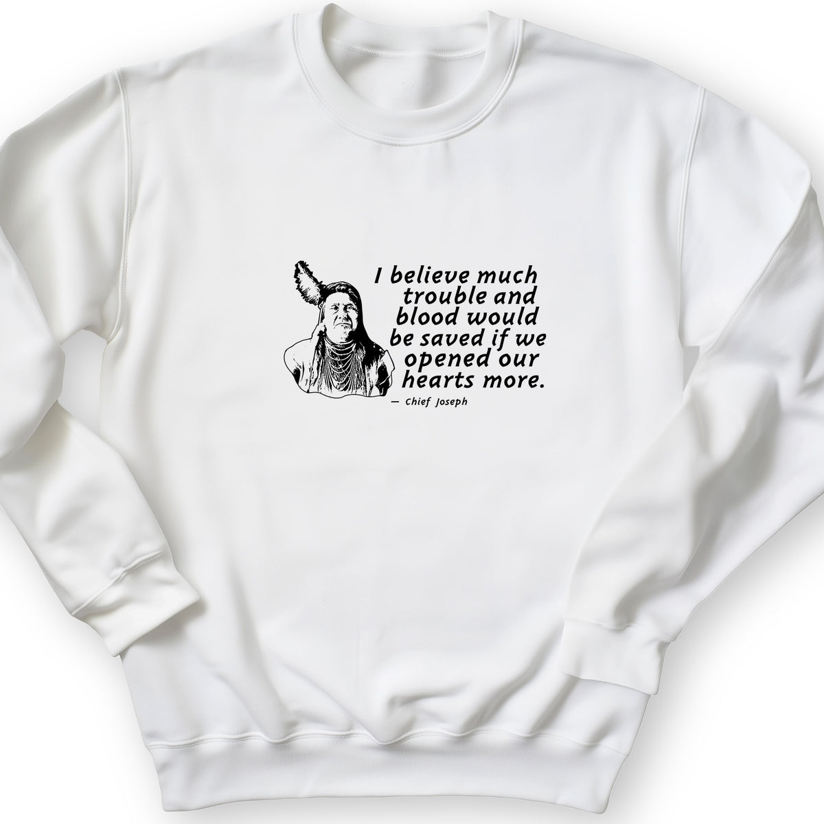 Chief Joseph Open Hearts Crewneck