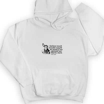 Chief Joseph Open Hearts Hoodie