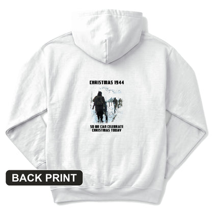 Christmas 1944 Back Print Hoodie