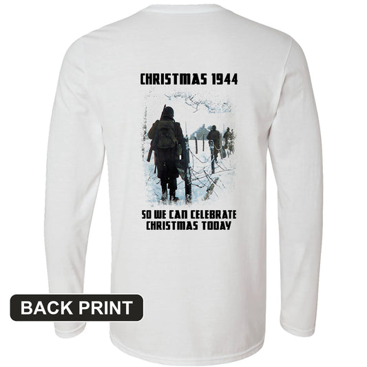 Christmas 1944 Back Print Long Sleeve T-Shirt