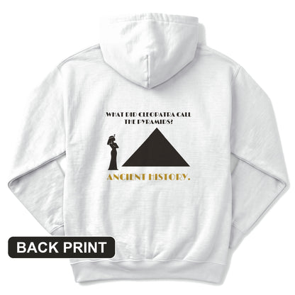 Cleopatra Ancient History Back Print Hoodie