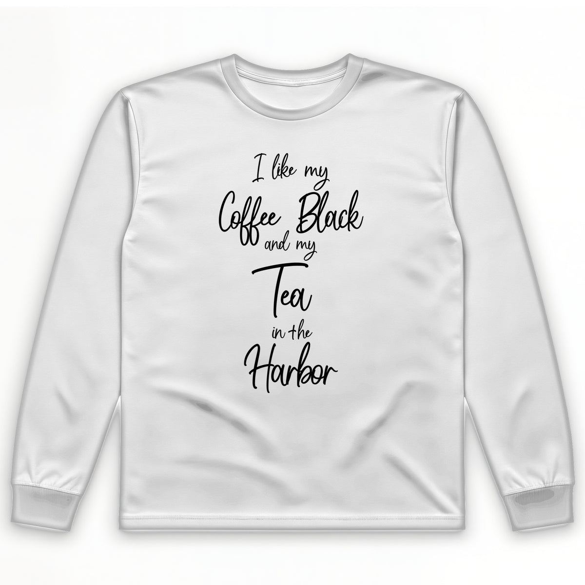 Coffee Black Long Sleeve T-Shirt