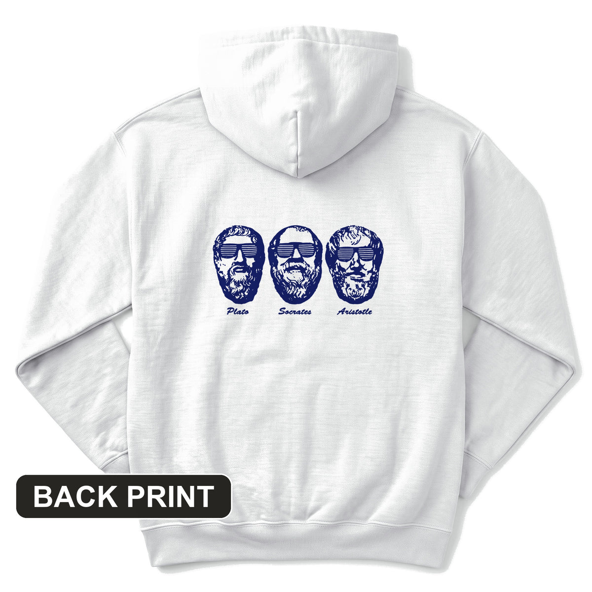 Cool Philosophers Back Print Hoodie