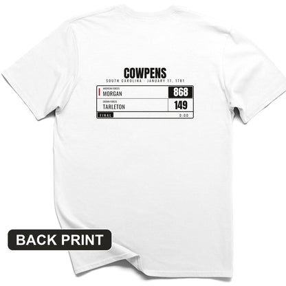 Cowpens Scoreboard Back Print T-Shirt